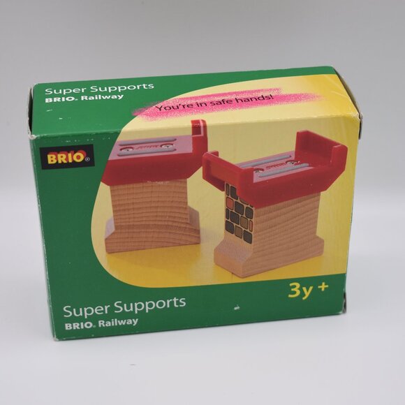 BRIO Super Supports #33254 Raised Track Bridge Supports Wooden Railway - Picture 2 of 6